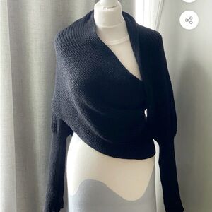 Freya Harper Black Sweater Wrap